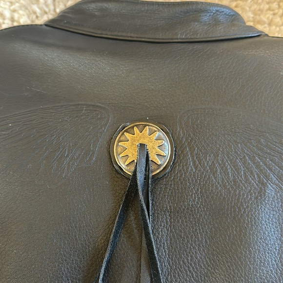 Harley Davidson Willie G leather jacket with fringe, size 34W - Picture 7 of 11